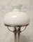 Art Deco White Opaline Glass Corinthian Column Lamp, 1930s 6