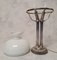 Art Deco Korinth Säule Lampe aus Opalglas, 1930er 9