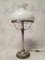 Art Deco Korinth Säule Lampe aus Opalglas, 1930er 3