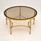 French Brass & Glass Coffee Table, 1960s, Image 2