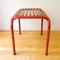 Vintage Tubular Steel Stool in the Style of Max Fellerer and Eugen Worle, Image 2