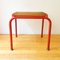 Vintage Tubular Steel Stool in the Style of Max Fellerer and Eugen Worle, Image 5