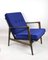 Polish Blue Stefan Armchair, 1970s, Image 1