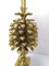 French Shaped Bronze and Brass Pineapple Table Lamp from Maison Charles, 1970s, Image 15