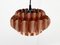 Mid-Century Swiss Copper Type 810 Pendant Lamp by Hans Zender for Temde 8