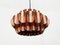 Mid-Century Swiss Copper Type 810 Pendant Lamp by Hans Zender for Temde 1