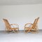 Vintage Bamboo Sofa & 2 Armchairs, Set of 3 5