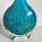 Blue Fish Crackled Vase from Mdina, 1970s 4