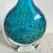 Blue Fish Crackled Vase von Mdina, 1970er 4