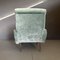 Vintage Armchair in Light Blue Velvet, 1960s 6