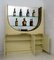 Vintage Italian Suede & Brass Mobile Bar from Stilglass Donati, 1970s 14