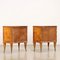 Vintage Nachttische mit Messingdetails, 1950er, 2er Set 4