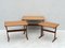 Mid-Century Danish Modern Nesting Tables attributed to Kai Kristiansen for Vildbjerg, Set of 3 11