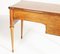 Neoclassical Blond Walnut & Flame-Applied Walnut Burl Desk, Late 1800s, Image 15