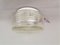Small Round Minimalist Clear Glass Ceiling Flush Mount Bathroom Lamp, 1990s 7