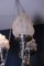 Lámpara de suspensión Art Déco vintage con tres brazos de cromo y latón, Imagen 4