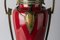 French Art Nouveau Crimson Ceramic Vase from Honegge 2