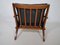 Sessel Set aus Teak & Leder, 1960er, 2er Set 6