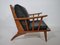 Teak & Leather Lounge Chair Set, 1960s, Set of 2 9