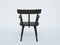 French Black Solid Larch Armchairs by Jean Royère, 1950s, Set of 4, Image 4