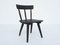 French Black Solid Larch Armchairs by Jean Royère, 1950s, Set of 4 11