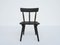 French Black Solid Larch Armchairs by Jean Royère, 1950s, Set of 4 13