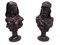 Antike Büsten aus Bronze mit Darstellung klassischer Figuren, 2er Set 1