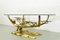 Bonsai-Shaped Brass & Glass Coffee Table by Willy Daro, 1970s 2