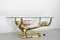 Bonsai-Shaped Brass & Glass Coffee Table by Willy Daro, 1970s 6