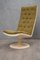 Set Fauteuil & Ottomane Mid-Century en Velours Vert, 1970s 1