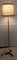 Lampada da terra vintage in ottone con base tripode in ferro grigio, anni '60, Immagine 6