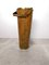 Leather and Brass Umbrella Stand from Valenti, 1970s 1