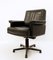 Black Leather Model DS 35 Swivel Desk Chair from De Sede, 1960s 1
