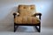 Mid-Century Modern Brazilian Mahogany & Leather Lounge Chair by Percival Lafer, Image 3