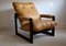 Mid-Century Modern Brazilian Mahogany & Leather Lounge Chair by Percival Lafer 1