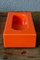 Italian Orange Ceramic Pieces by Pierre Cardin for Franco Pozzi, Set of 3, Image 9