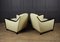 Art Deco Ledersessel, 2er Set 7