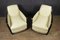 Art Deco Leather Armchairs, Set of 2 10