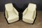 Art Deco Ledersessel, 2er Set 10