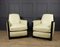 Art Deco Leather Armchairs, Set of 2 13