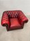Chesterfield Armchair in Red Leather, 1960s 4