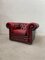 Chesterfield Armchair in Red Leather, 1960s 1