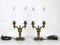 Brass Electric Candlesticks, Set of 2 2