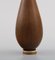 Glasierte Vase aus Steingut von Berndt Friberg für Gustavsberg Studiohandschuh 5