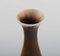 Glasierte Vase aus Steingut von Berndt Friberg für Gustavsberg Studiohandschuh 6