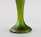Vase aus grünem Kunstglas von Pallme-König, 1900er 4