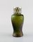 Vase aus grünem Kunstglas von Pallme-König, 1900er 2