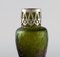 Vase in Green Art Glass from Pallme-König, 1900s 4