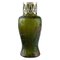 Vase aus grünem Kunstglas von Pallme-König, 1900er 1