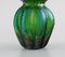 Vase Art Nouveau Vert en Verre Pressé de Pallme-König, 1900s 4